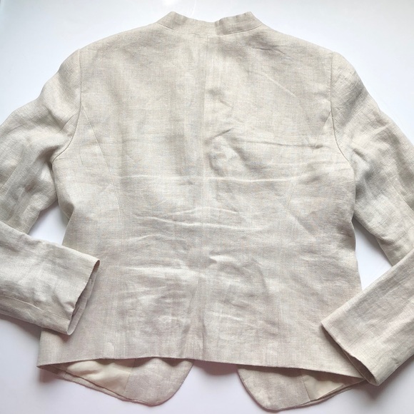 Anne Taylor LOFT Linen Collarless Jacket - Picture 10 of 14
